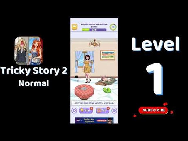 Видео-прохождение уровня 1 Tricky Story 2