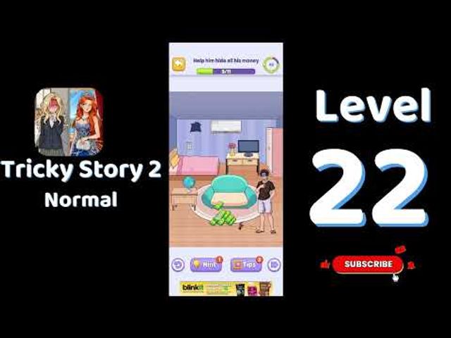 Видео-прохождение уровня 22 Tricky Story 2