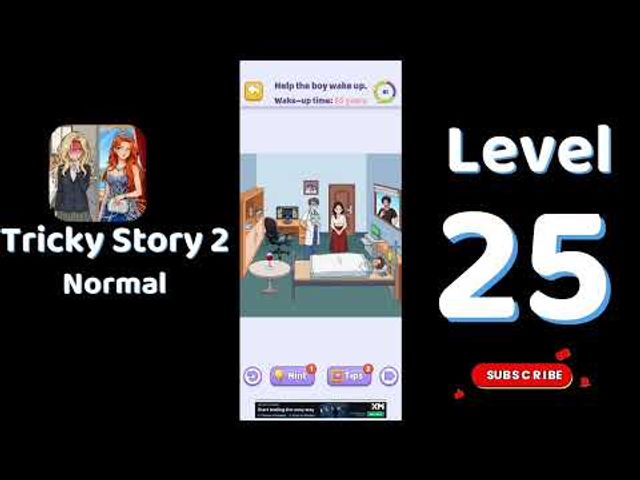 Видео-прохождение уровня 25 Tricky Story 2