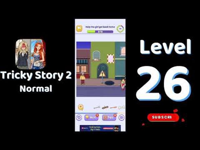 Видео-прохождение уровня 26 Tricky Story 2