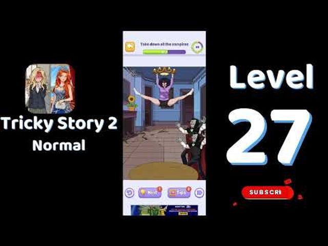 Видео-прохождение уровня 27 Tricky Story 2