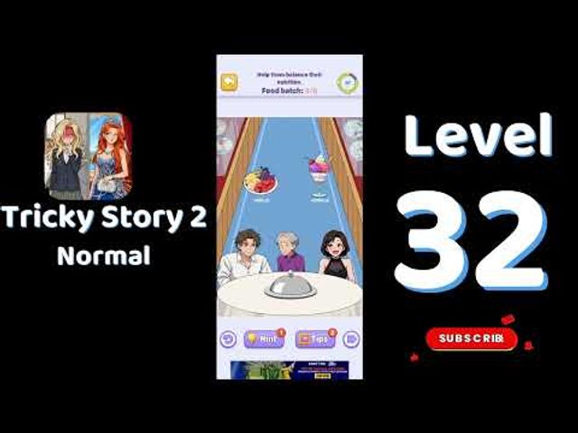 Видео-прохождение уровня 32 Tricky Story 2