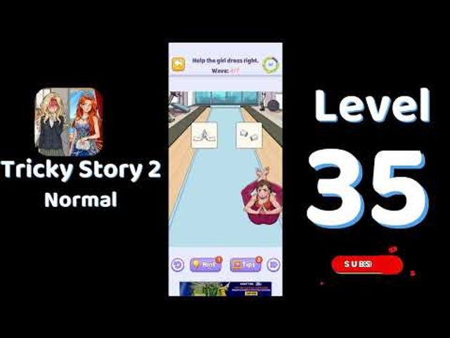 Видео-прохождение уровня 35 Tricky Story 2