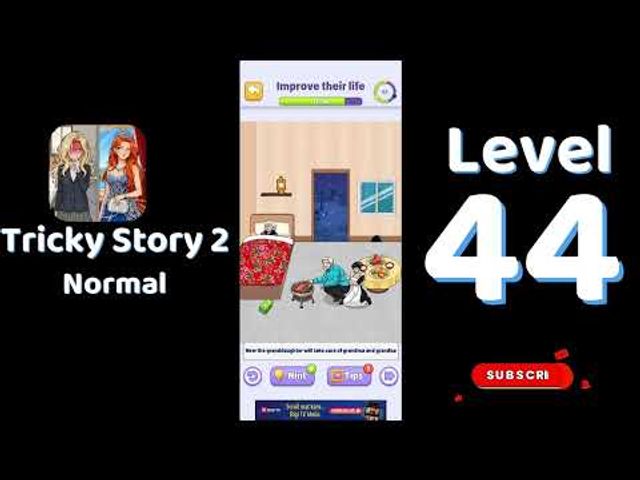 Видео-прохождение уровня 44 Tricky Story 2