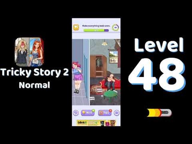 Видео-прохождение уровня 48 Tricky Story 2