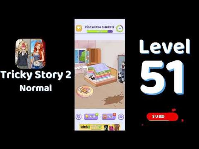 Видео-прохождение уровня 51 Tricky Story 2