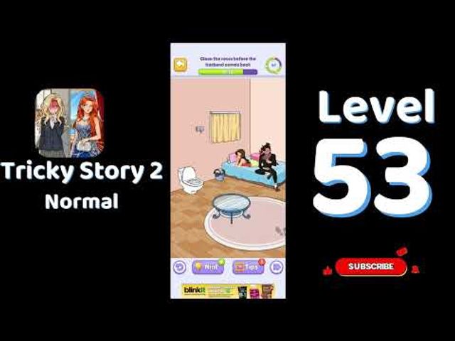 Видео-прохождение уровня 53 Tricky Story 2