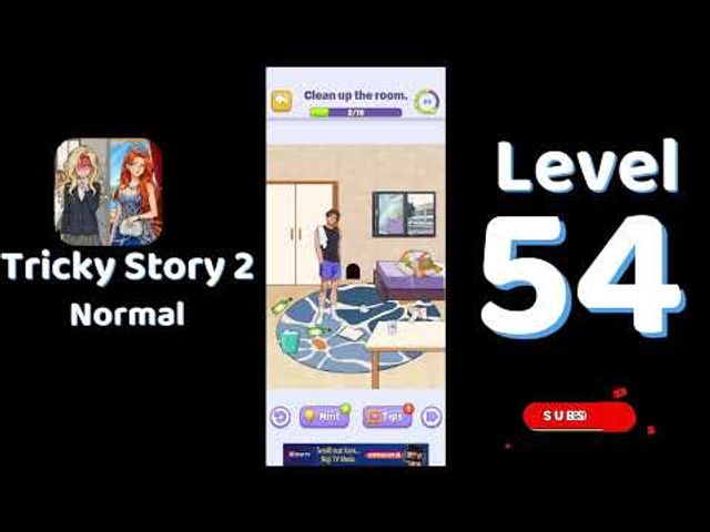 Видео-прохождение уровня 54 Tricky Story 2