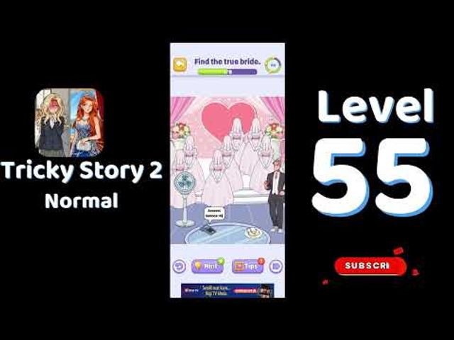 Видео-прохождение уровня 55 Tricky Story 2