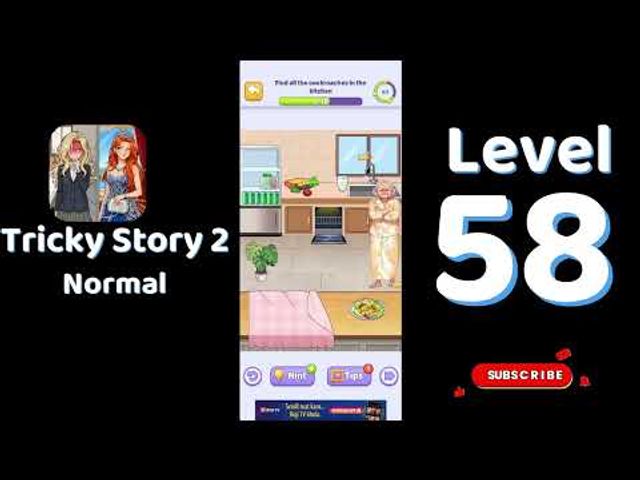 Видео-прохождение уровня 58 Tricky Story 2