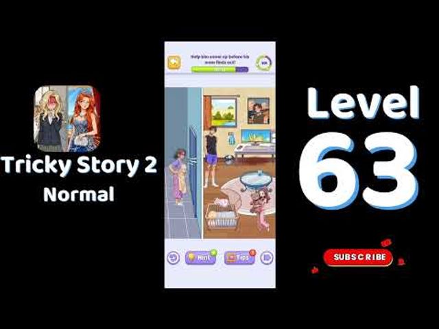 Видео-прохождение уровня 63 Tricky Story 2