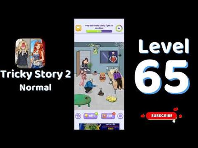 Видео-прохождение уровня 65 Tricky Story 2