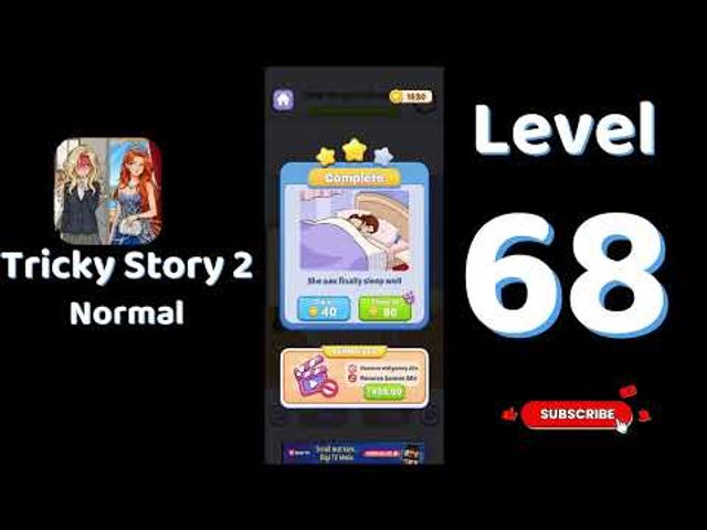 Видео-прохождение уровня 68 Tricky Story 2