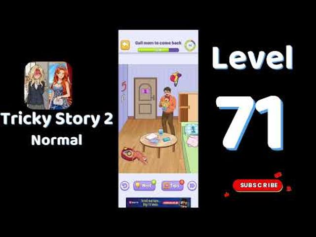 Видео-прохождение уровня 71 Tricky Story 2