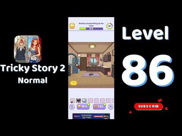 Видео-прохождение уровня 86 Tricky Story 2