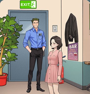 Tricky Story Story 1: The Perfect Revenge уровень 12: Помогите Анне замаскироваться или отвлеките Райана — скриншот сцены