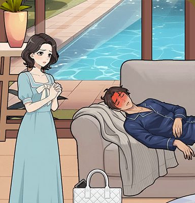 Tricky Story Story 1: The Perfect Revenge уровень 29: Помогите Анне позаботиться об Итане — скриншот сцены