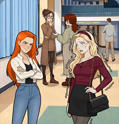 Tricky Story Story 2: Hidden Heiress уровень 22: Помогите Клэр заставить Райли замолчать — скриншот сцены