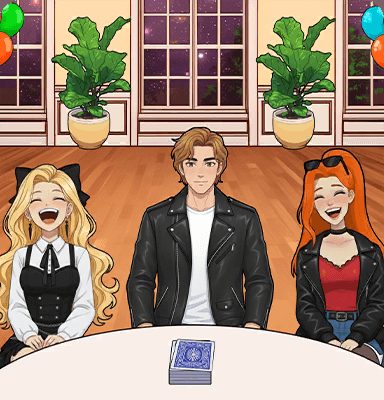 Tricky Story Story 2: Hidden Heiress уровень 29: Помогите всем пройти карточную игру — скриншот сцены