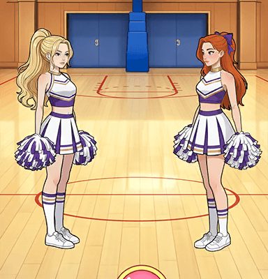 Tricky Story Story 2: Hidden Heiress уровень 34: Помогите Райли выиграть титул капитана группы поддержки — скриншот сцены