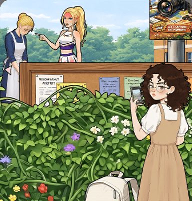 Tricky Story Story 2: Hidden Heiress уровень 36: Помогите Мэдди записать доказательства лжи Клэр — скриншот сцены