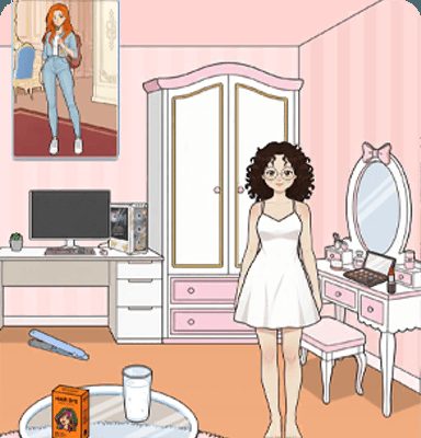 Tricky Story Story 2: Hidden Heiress уровень 41: Помогите Мэдди преобразиться и стать похожей на Райли — скриншот сцены
