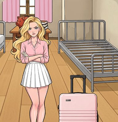 Tricky Story Story 2: Hidden Heiress уровень 56: Помогите Клэр украсить ее новую кровать — скриншот сцены