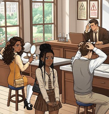 Tricky Story Story 2: Hidden Heiress уровень 63: Помогите Лекси и Дженне исправить свои ошибки — скриншот сцены