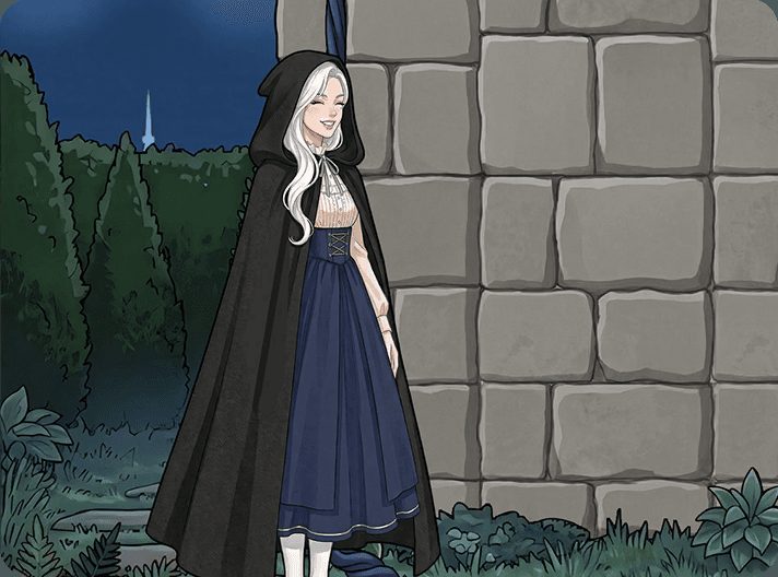 Tricky Story Story 3: The Villain's Awakening уровень 10: Помогите Сиси спуститься с башни — скриншот сцены