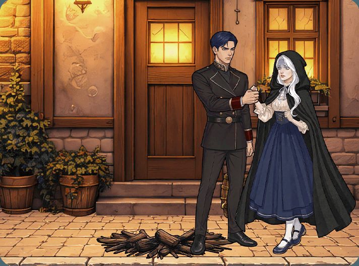 Tricky Story Story 3: The Villain's Awakening уровень 11: Помогите Сиси избавиться от Кассиана — скриншот сцены